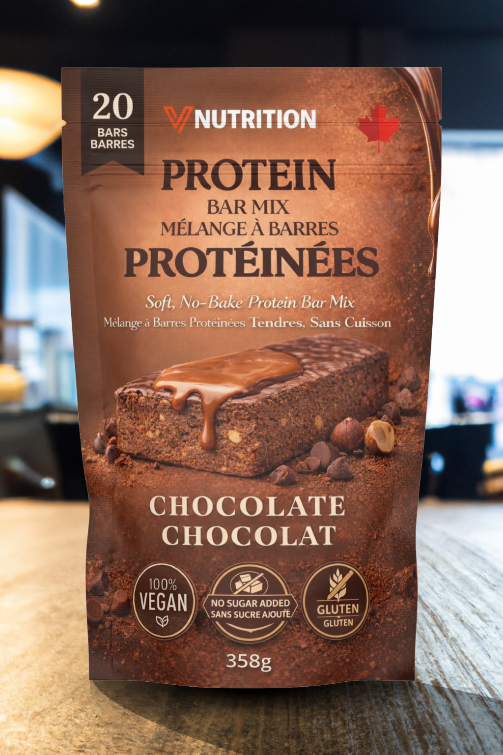 Mélange de Barres Protéinées au Chocolat