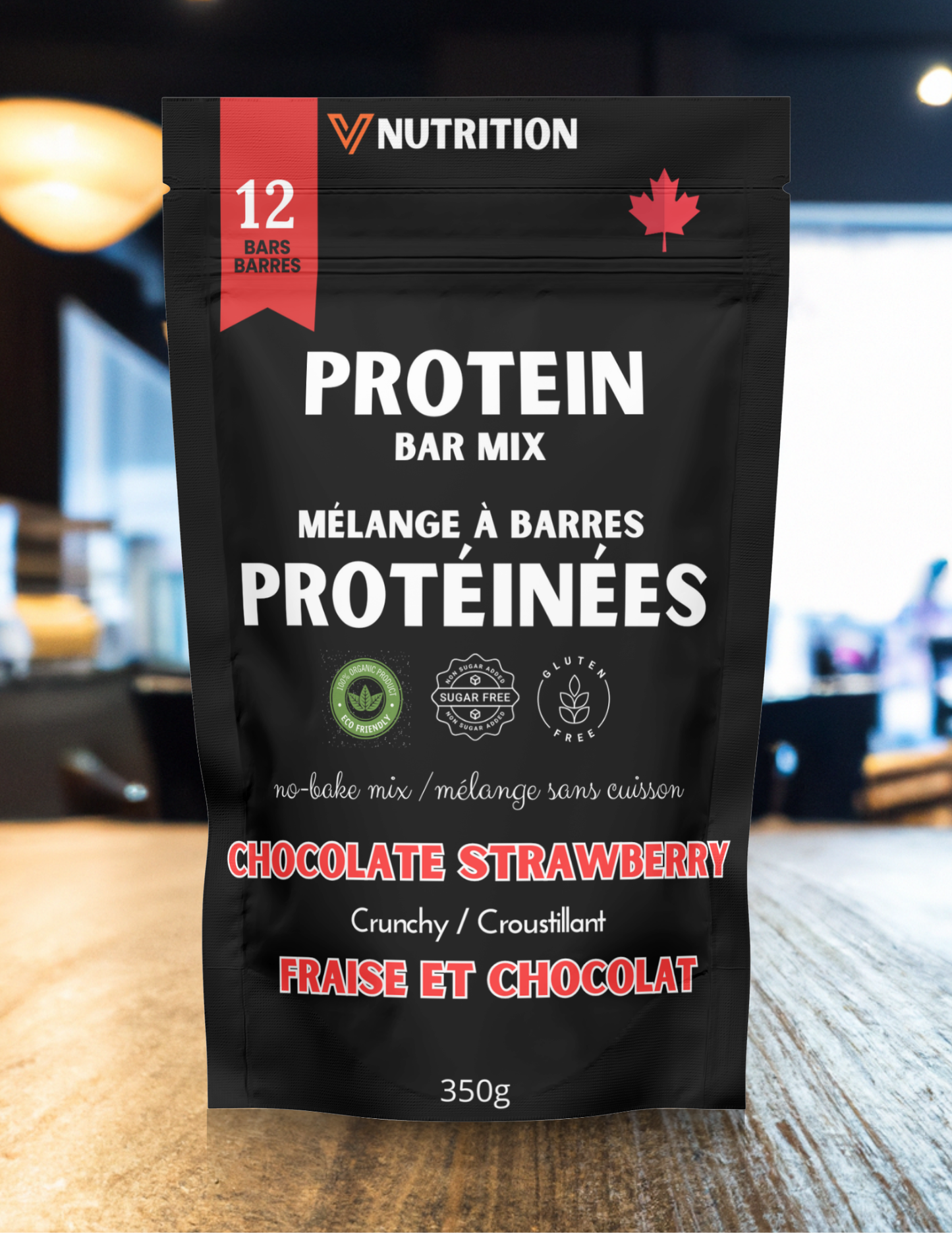 Mélange de Barres Protéinées Fraise et Chocolat !